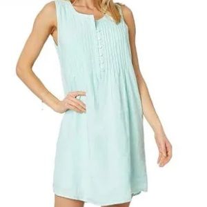 Vineyard Vines Linen Pin tuck Shift Dress
